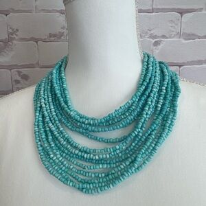 Beaded turquoise necklace